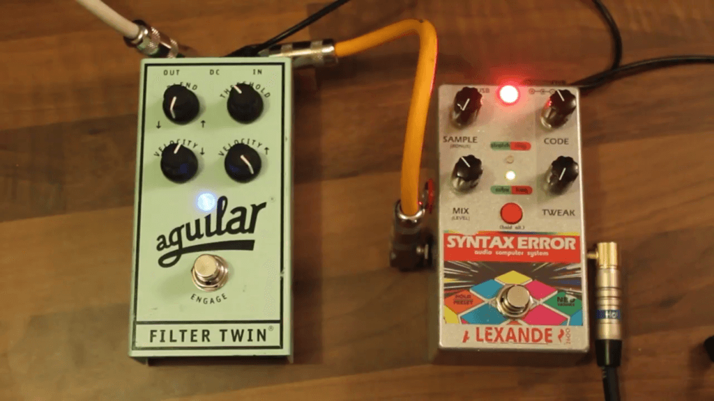 The aguilar filter twin and Alexander Syntax Error with settings that will help you get the Chameleon bass tone